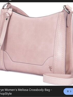 Frye Melissa Small Leather Crossbody in Blush